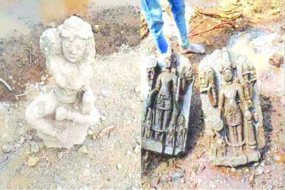 धरती फाड़ कर निकले भगवान : खुदाई में विष्णु भगवान की मिली 1 हजार साल पुरानी 9 मूर्तियां